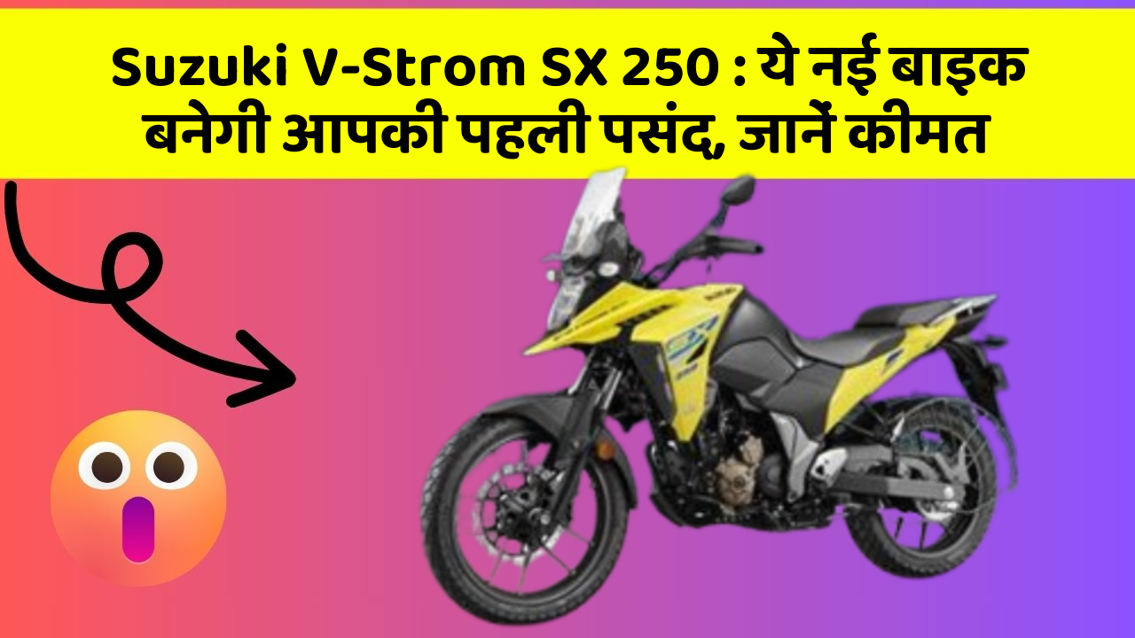 Suzuki V-Strom SX 250 : ये नई बाइक बनेगी आपकी पहली पसंद, जानें कीमत